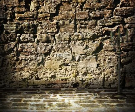 Stone room background Stock Illustration