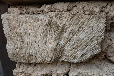 Stone sample used for construction of Jeddah old town Saudi Arabia Stock Photos