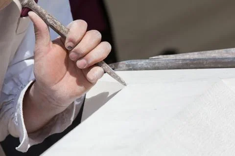 Stone sculptor Stock Photos