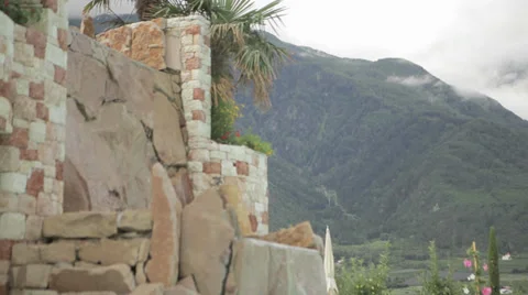 Stone Sculpture by the Pool Video stock 36052229