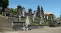 Stone sculptures at hindu mother temple Besakih at Bali HD Footage