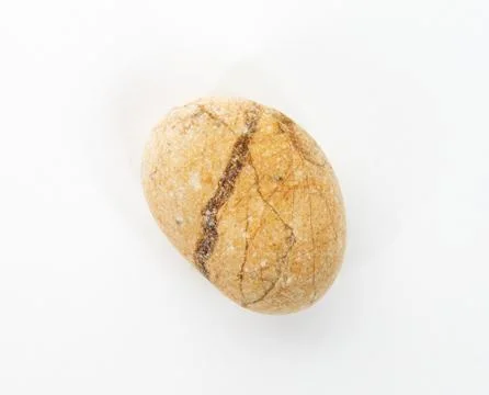Stone from the sea on white Stock Photos