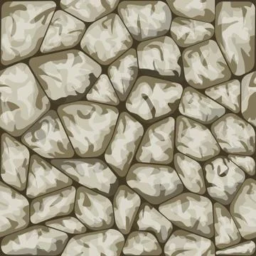 Stone seamless pattern Stock Illustration