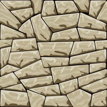 Stone seamless pattern Stock Illustration
