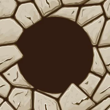 Stone seamless pattern Stock Illustration