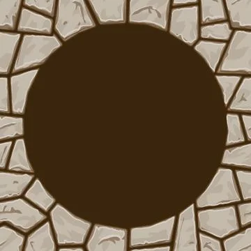 Stone seamless pattern Stock Illustration