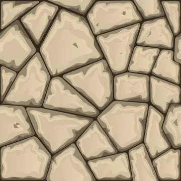 Stone seamless pattern Stock Illustration