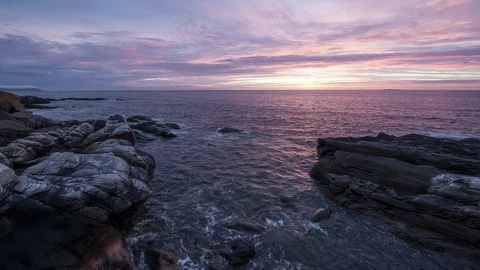 Stone seaside in Norway Stock Footage 87807919