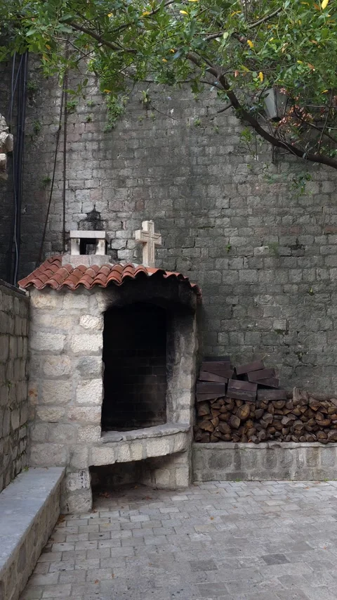 Stone shrine Stock Footage 312516958