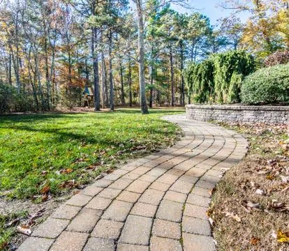 Stone side walk Stock Photos