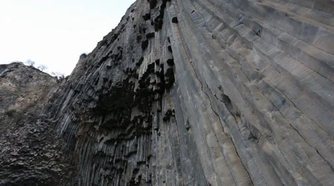 Stone simphony of Garni temple Stock Footage 37137022