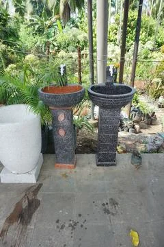 Stone sink Stock Photos