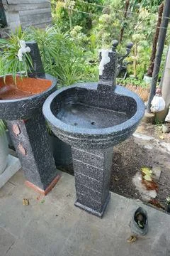 Stone sink Stock Photos