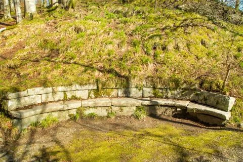 Stone sofa Stock Photos