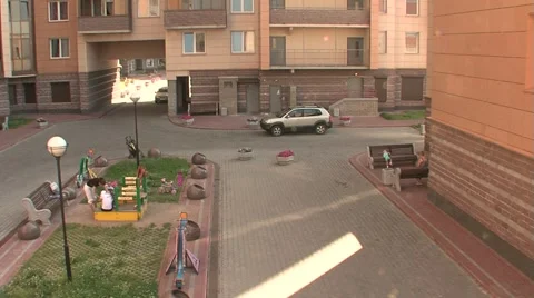 Stone solar yard Stock Footage 5073626