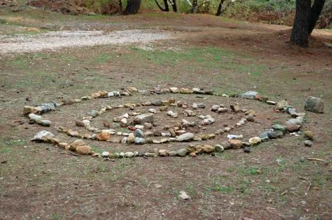 Stone spiral Stock Photos