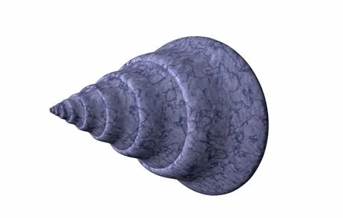 Stone spiral snail shells with structure Stock Illustration