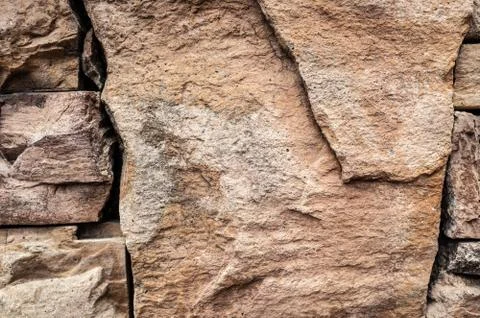 Stone stacked wall background Stock Photos