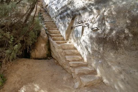 Stone Staircase in Ein Avdat National Park, Israel Stock Photos