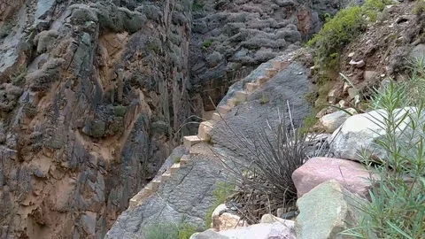 Stone staircase in the mountain Video stock 105927092