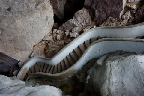 Stone Staircase Foto stock