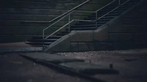 Stone stairs on the beach Video stock 129548849