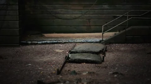 Stone stairs on the beach 스톡 동영상 150431884