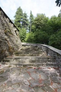 Stone stairs. Stock Photos