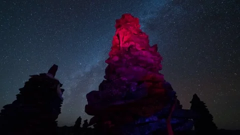 Stone starry sky1 Stock Footage 83757573