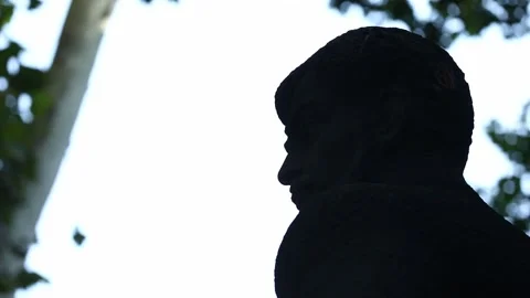 A stone statue 2 Stock Footage 320636444