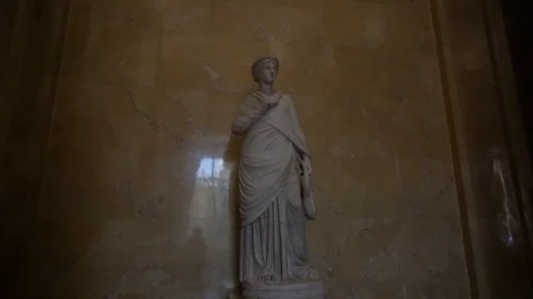 Stone statue in a beautiful room Stock Footage 108305512