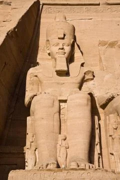 Stone statue in Egypt Stock Photos
