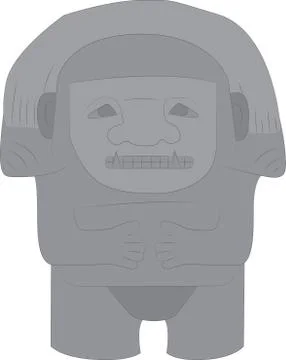 Stone statue Stock Illustration