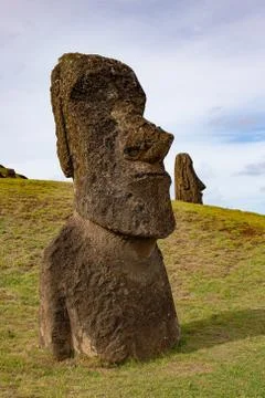 Stone statues Moai on Easter Island Rapa Nui Stock-Fotos