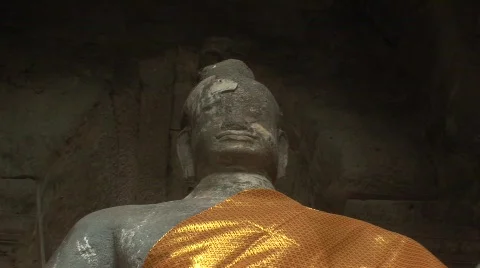 Stone stature Stock Footage 522764