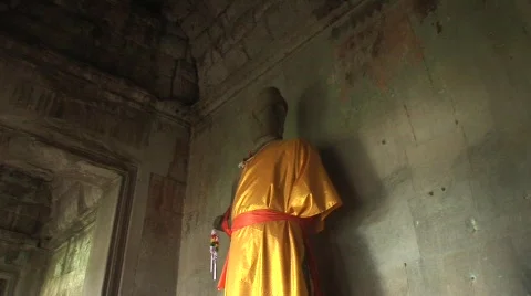 Stone stature Stock Footage 522783