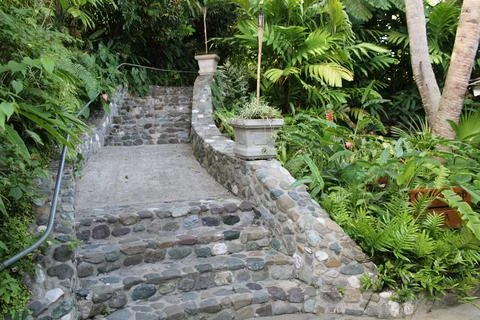 Stone step Stock Photos
