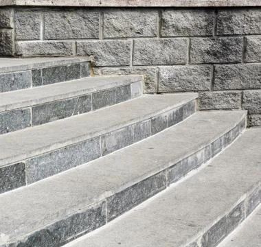 Stone steps close Stock Photos