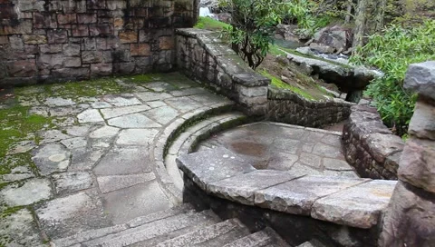 Stone steps Stock Footage 4516524