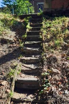 Stone steps in the mountain Stock Photos