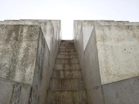 Stone Steps in Park Edith Wolfson, Tel Aviv, Israel Stock Photos
