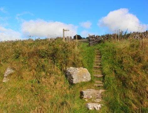 Stone steps Stockfoto's