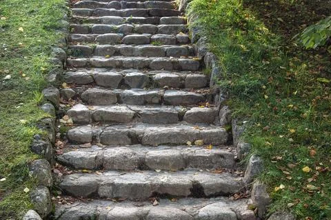 Stone steps. Stock Photos