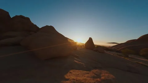 Stone Sterns in African Terrain Stock-Footage 297353506