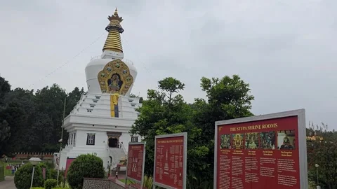 Stone Stories: Viewing Ancient Temples in Uttarakhand Stock Footage 317072447
