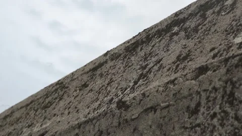 Stone structure, moss on stone, focus and defocus Stock Footage 275335208