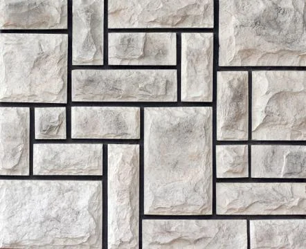 Stone structure of a wall close up Stock Photos