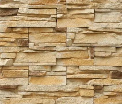 Stone structure of a wall close up Stock Photos