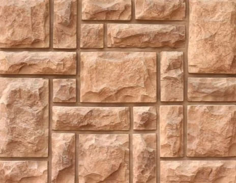 Stone structure of a wall close up Stock Photos