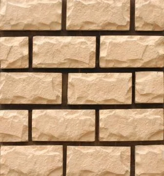 Stone structure of a wall close up Stock Photos
